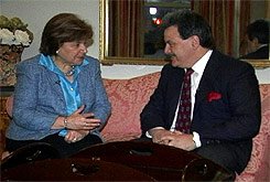 Joe with Ciao Italia's Mary Ann Esposito